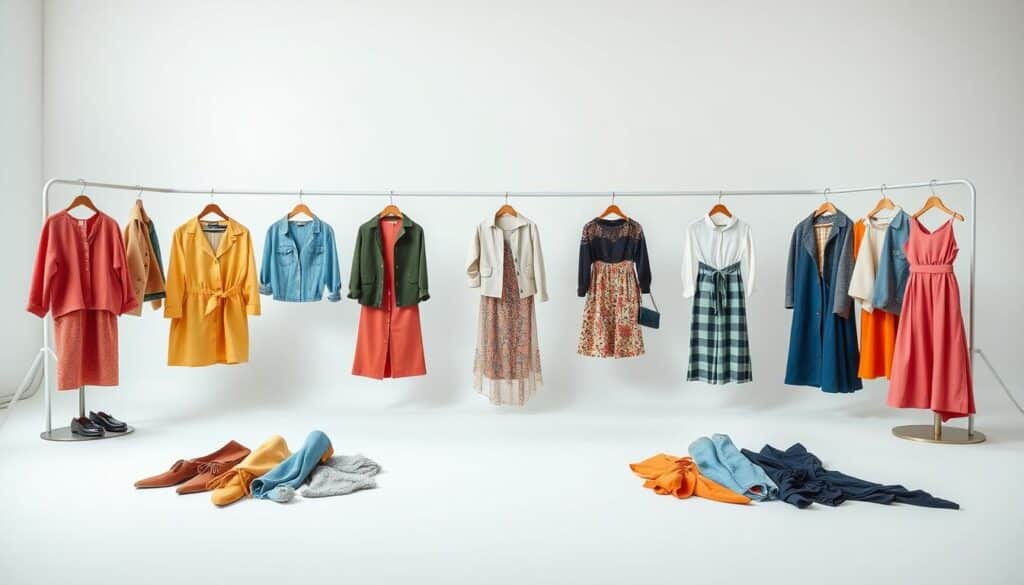 A vibrant and inviting display of Shein clothing items, artfully arranged on a clean, minimalist backdrop. The foreground features a selection of stylish, claim-free garments, each item showcasing its quality and attention to detail. The middle ground showcases a range of coordinated outfits, creating a cohesive and aspirational visual. The background maintains a soft, diffused lighting, highlighting the vibrant colors and textures of the clothing. The overall composition conveys a sense of simplicity, elegance, and the excitement of discovering free, high-quality fashion items from Shein.