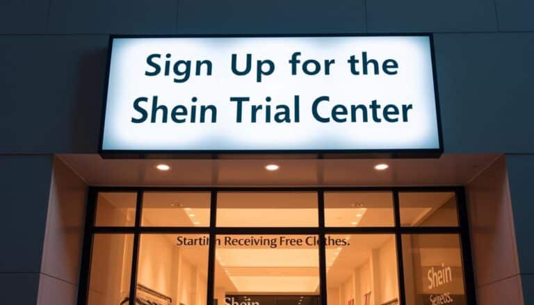 sign up for shein trial center